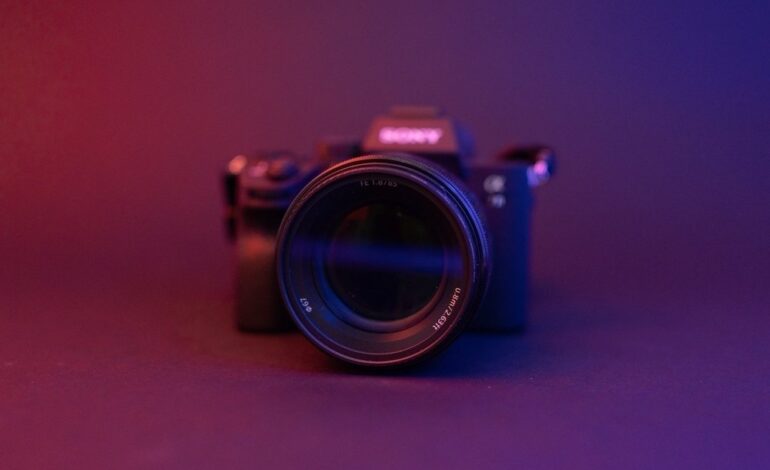 Nothing Can Beat Black Camera On White Silky Cloth