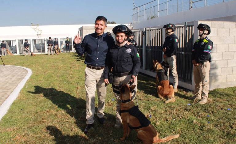 Eduardo Rivera inaugura unidad canina en Bosques de San Sebastián
