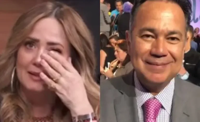 Andrea Legarreta llora al recordar a Nicandro Díaz; «el único que me dio la oportunidad»
